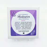 Thumbnail for Meditation & Prayer Crystal Companion Set w Gift Box #SK6973