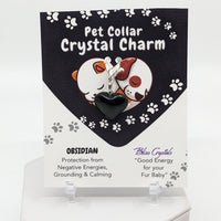 Thumbnail for Pet Collar Clip-On Crystal Charm - Obsidian #LV3478