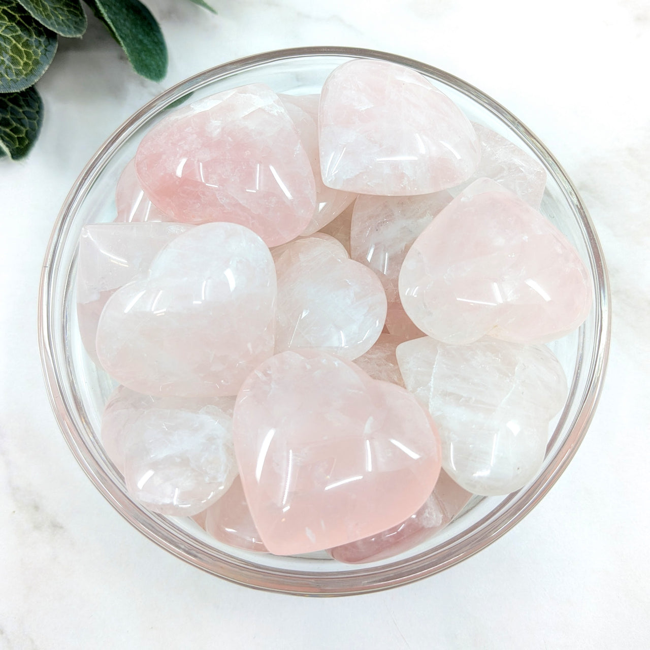 Rose Quartz Heart Small 1.2" #H004