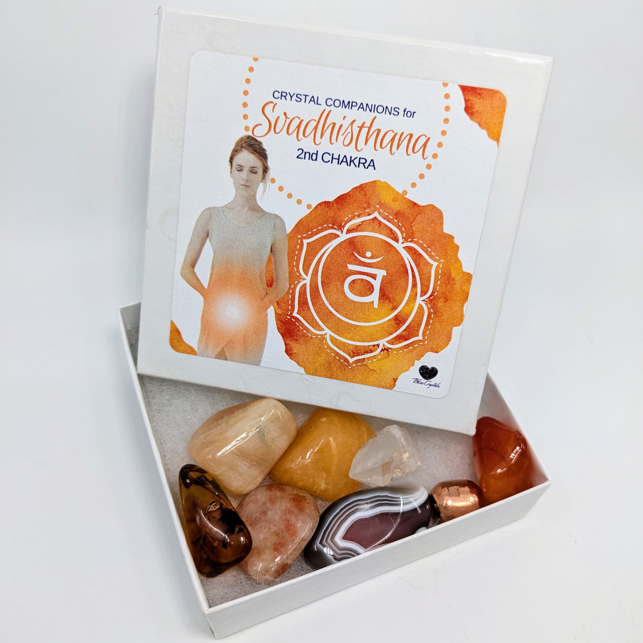 Sacral Chakra Crystal Companion 7 Stone Set #KS002