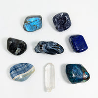 Thumbnail for Third Eye Chakra Crystal Companion 7 Stone Set (3rd Eye Ajna) #KS006