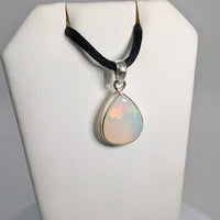 Thumbnail for Ethiopian Opal Teardrop Pendant Sterling Silver #LV5915