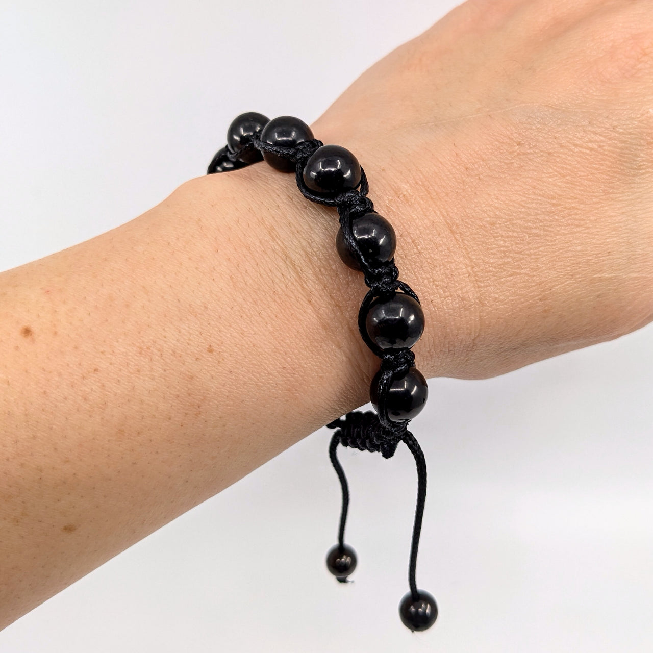 Shungite  Woven Adjustable Bracelet #LV5993