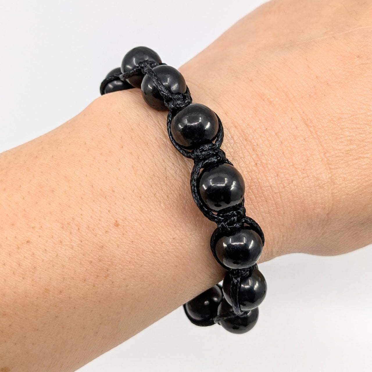 Shungite  Woven Adjustable Bracelet #LV5993