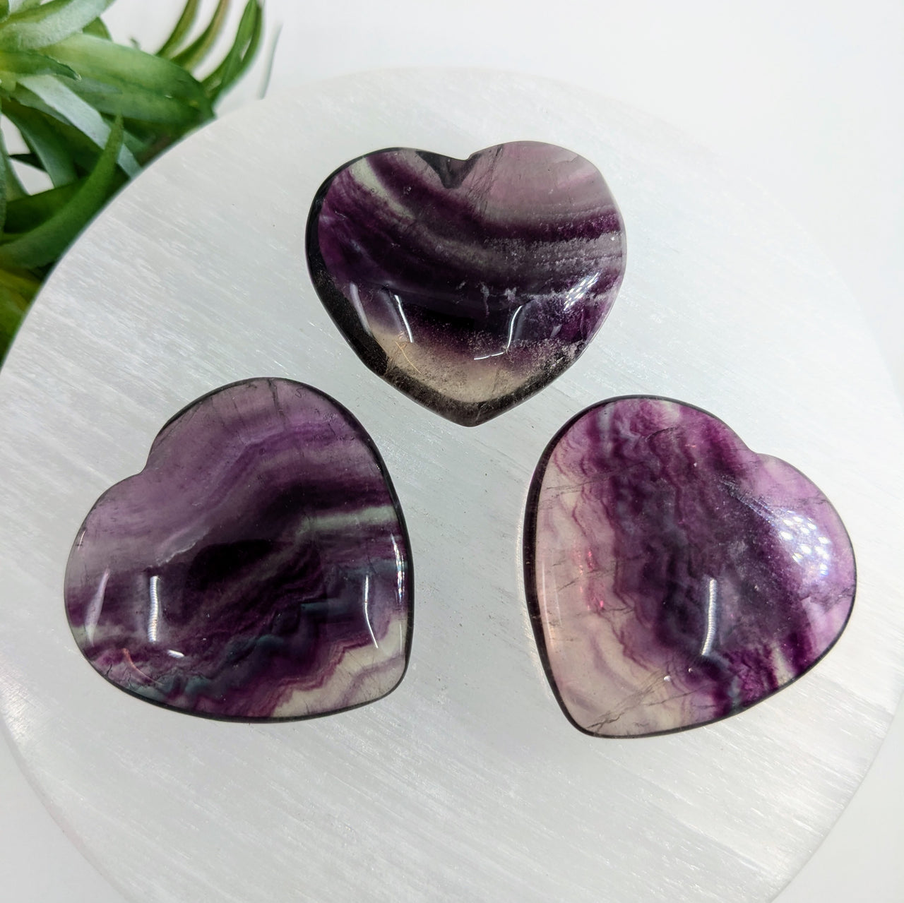 Rainbow Fluorite Heart 1.5"  #LV6088