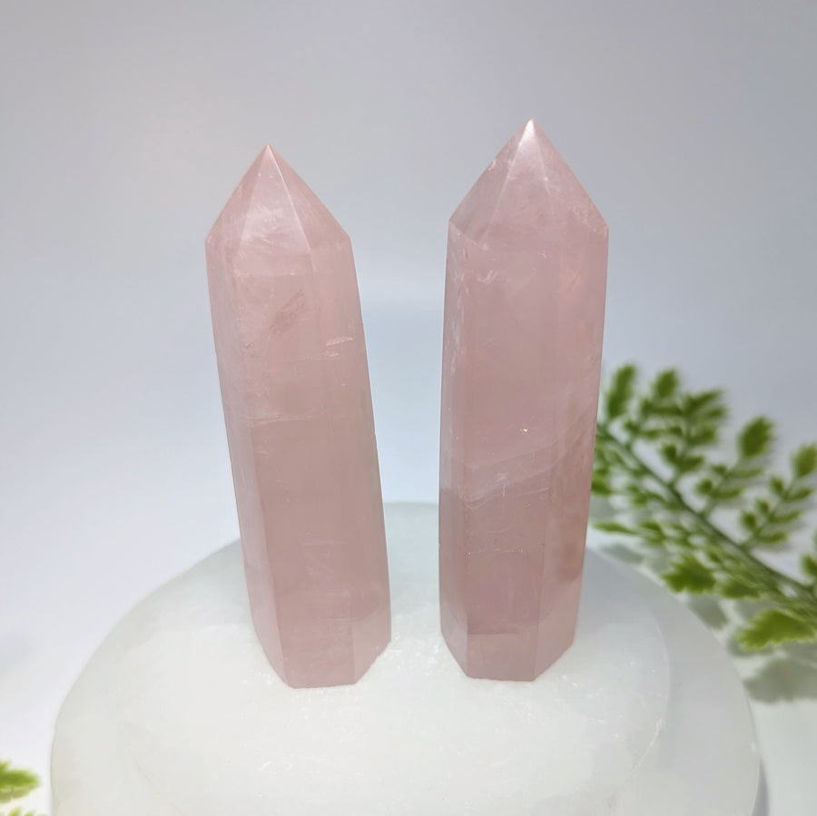 Rose Quartz 3.6"-3.8" Tower #BC0585