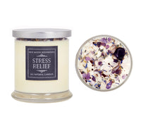 Thumbnail for Stress Relief: Ritual Candles, Soy Candle, Crystal Candles: 7.5oz & 12oz Glass #LV5340