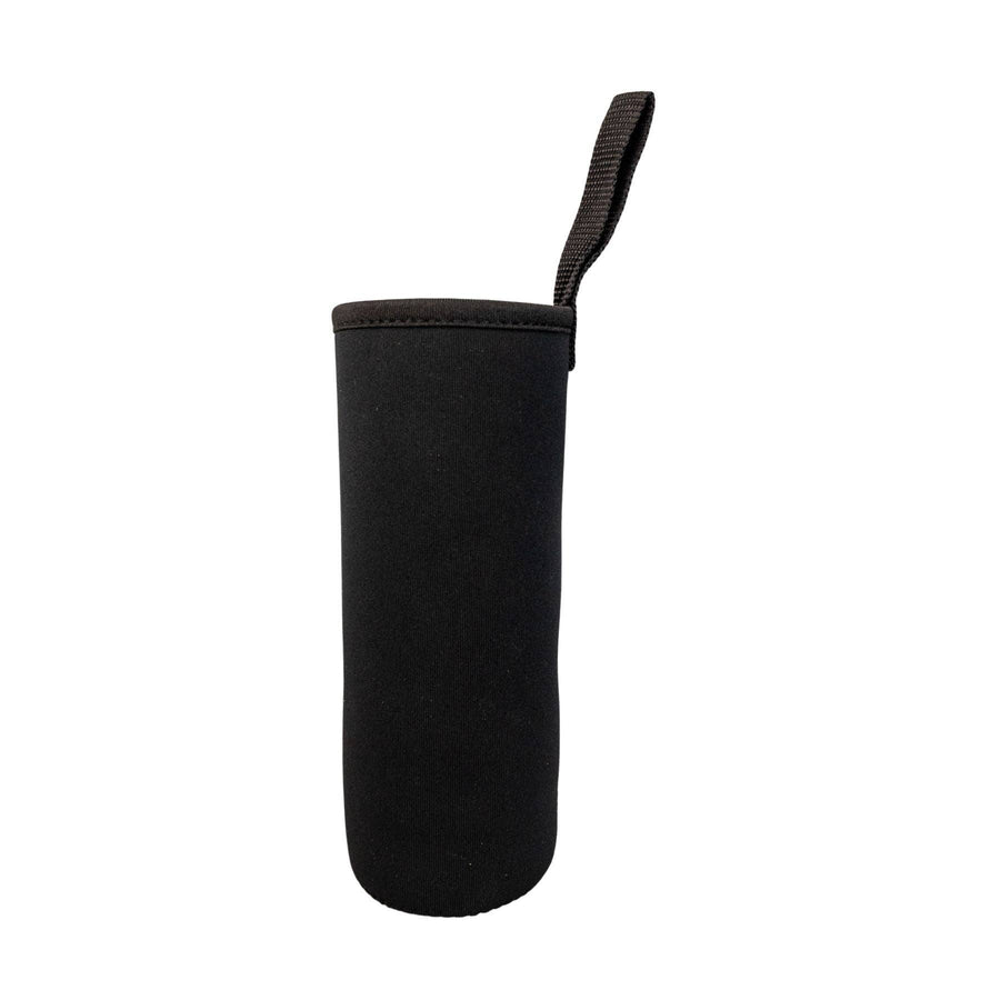 Glass Water Bottle with Crystal Compartment and Sleeve - includes mini crystals #BC0557