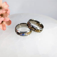 Abalone Inlay Ring 316 LVM Stainless Steel Sz 12 #LV9855