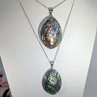 Abalone Shell 19’’ Teardrop Pendant Necklace #LV9203 - $54