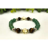 Abundance Citrine Tiger Eye Green Aventurine Bracelet 8mm LV9501