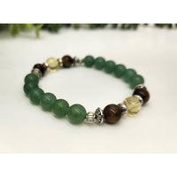 Abundance Citrine Tiger Eye Green Aventurine Bracelet 8mm LV9501