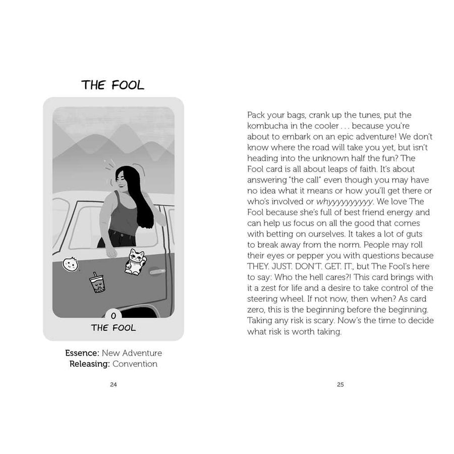 Tarot card illustration from Adventure Tarot by Elizabeth Su #LV7358 product
