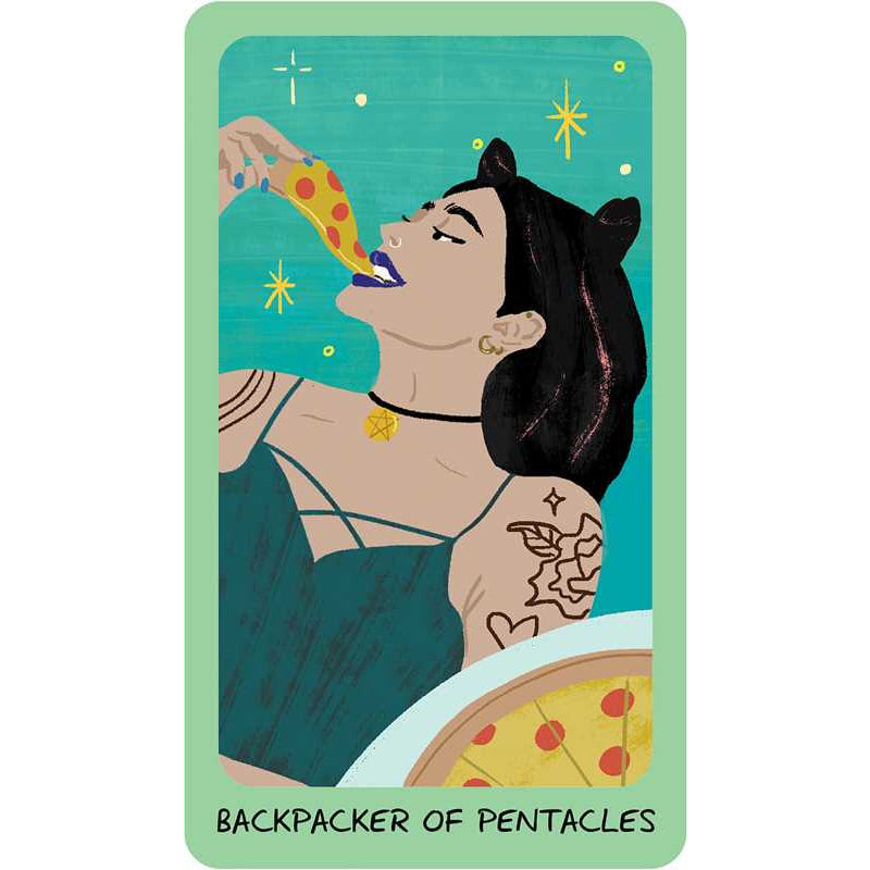 Whimsical tarot card from Adventure Tarot by Elizabeth Su #LV7358, featuring vibrant artwork