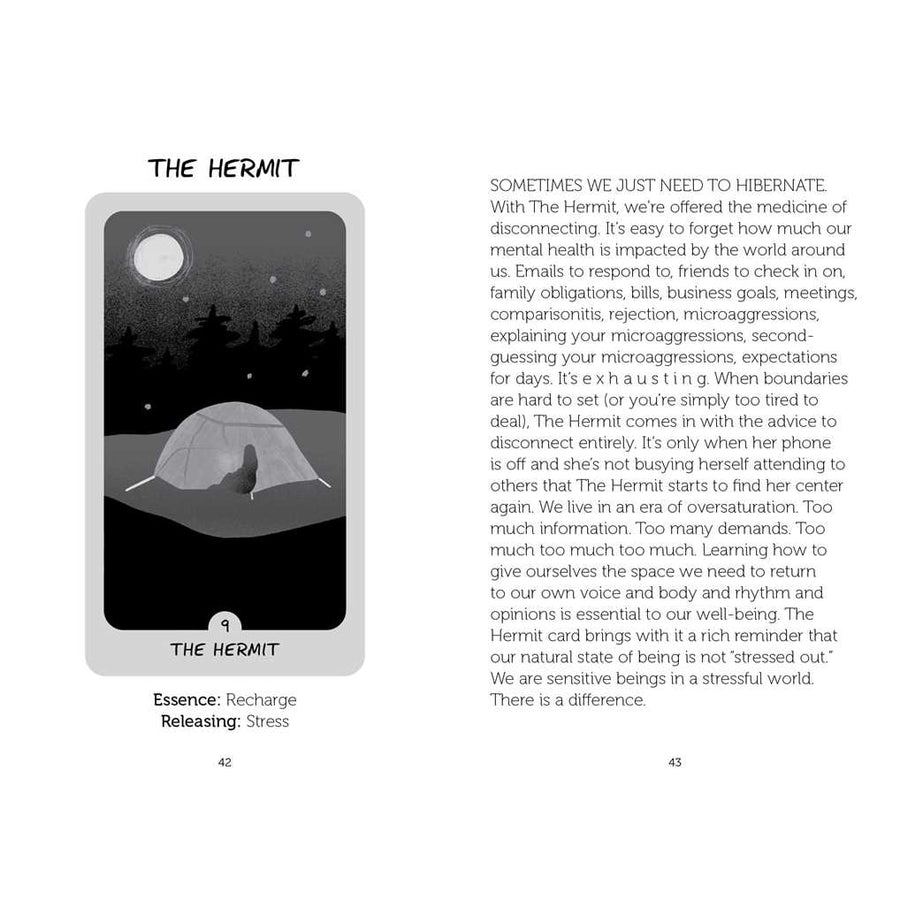 Adventure Tarot card featuring a tent, perfect for outdoor and camping enthusiasts