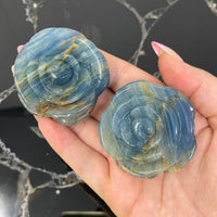 Blue Onyx Rose Carving #BC0568