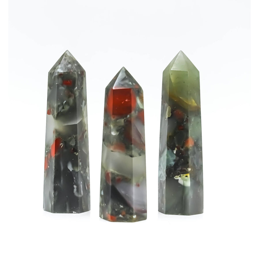 African Bloodstone Tower 3.2’’ 3.5’’ #LV9152 $29
