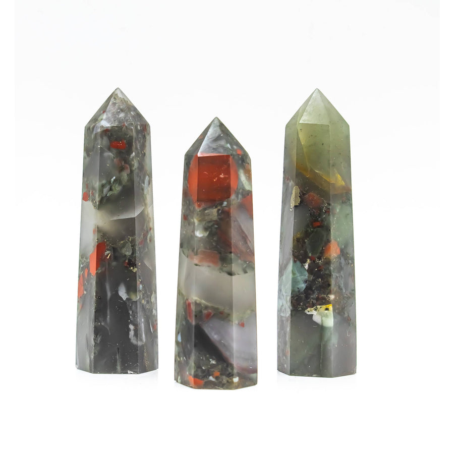 African Bloodstone Tower 3.2’’ 3.5’’ #LV9152 $29