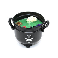 Amber Patchouli / Hamsa Hand Cauldron Candle (11.5 oz)