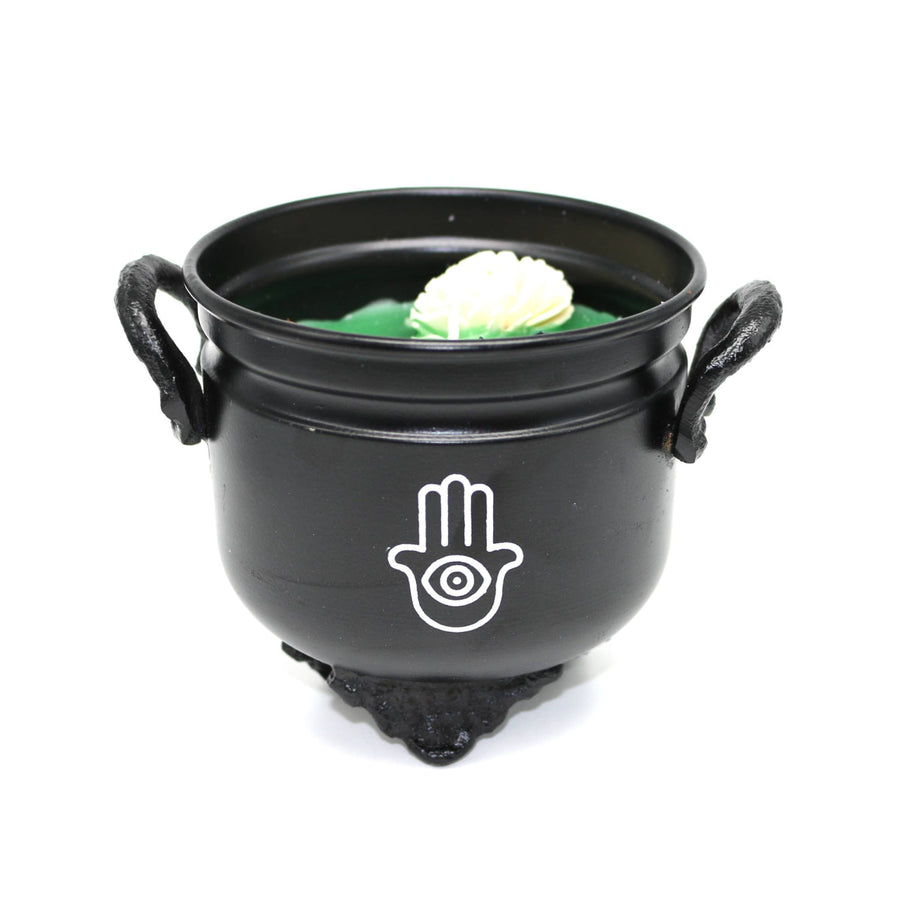 Amber Patchouli / Hamsa Hand Cauldron Candle (11.5 oz)
