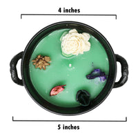 Amber Patchouli / Hamsa Hand Cauldron Candle (11.5 oz)