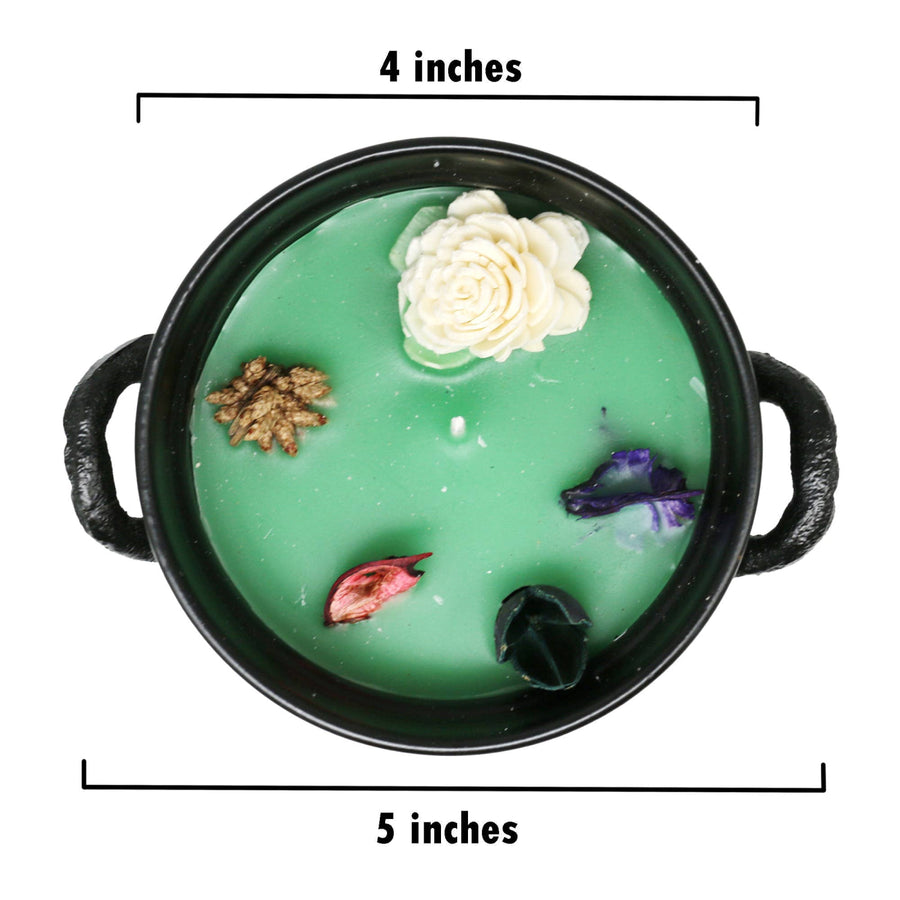 Amber Patchouli / Hamsa Hand Cauldron Candle (11.5 oz)