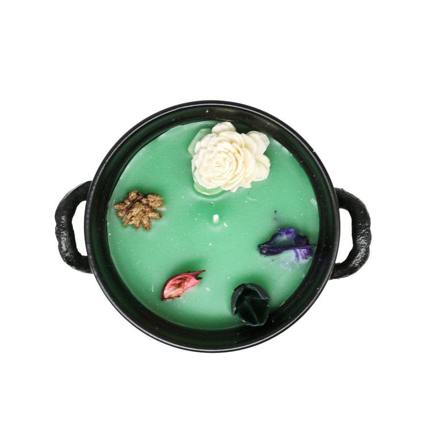 Amber Patchouli / Hamsa Hand Cauldron Candle (11.5 oz)