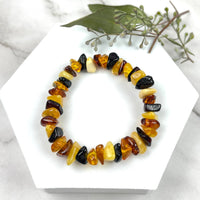 Thumbnail for Amber Polished Bead Bracelet #J538LS - $36