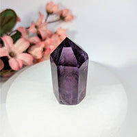 Polished purple amethyst crystal point tower, 2 inch mini #BC0225