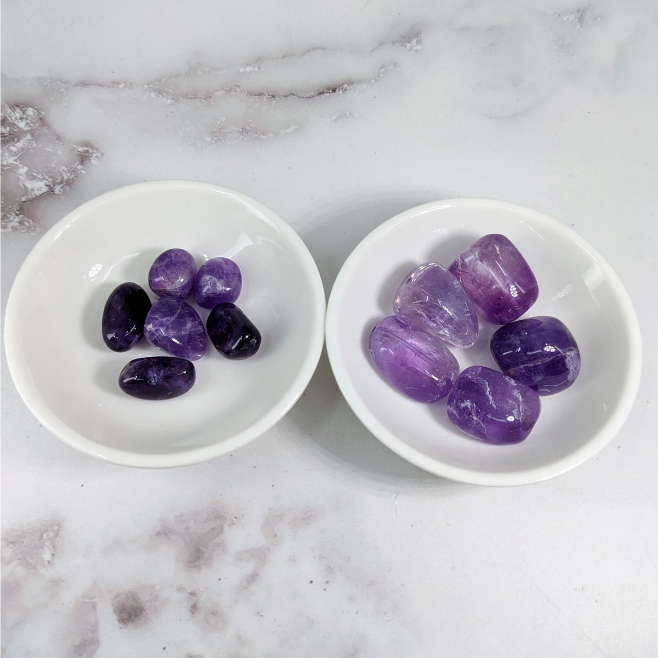 Amethyst Bead 11-20mm Organic Shape in bowls - 6 pack #LV3621 Purple Crystals Display