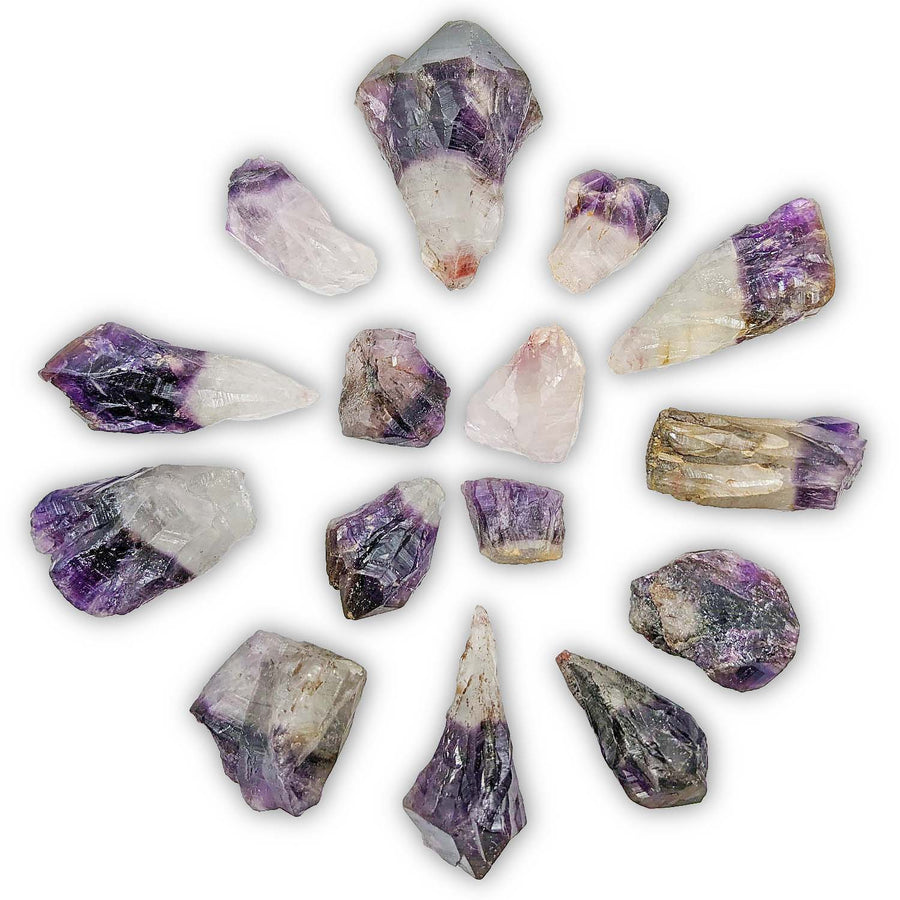 Amethyst & Cacoxenite 1- 2’’ Rough Point #LV3434 - $9