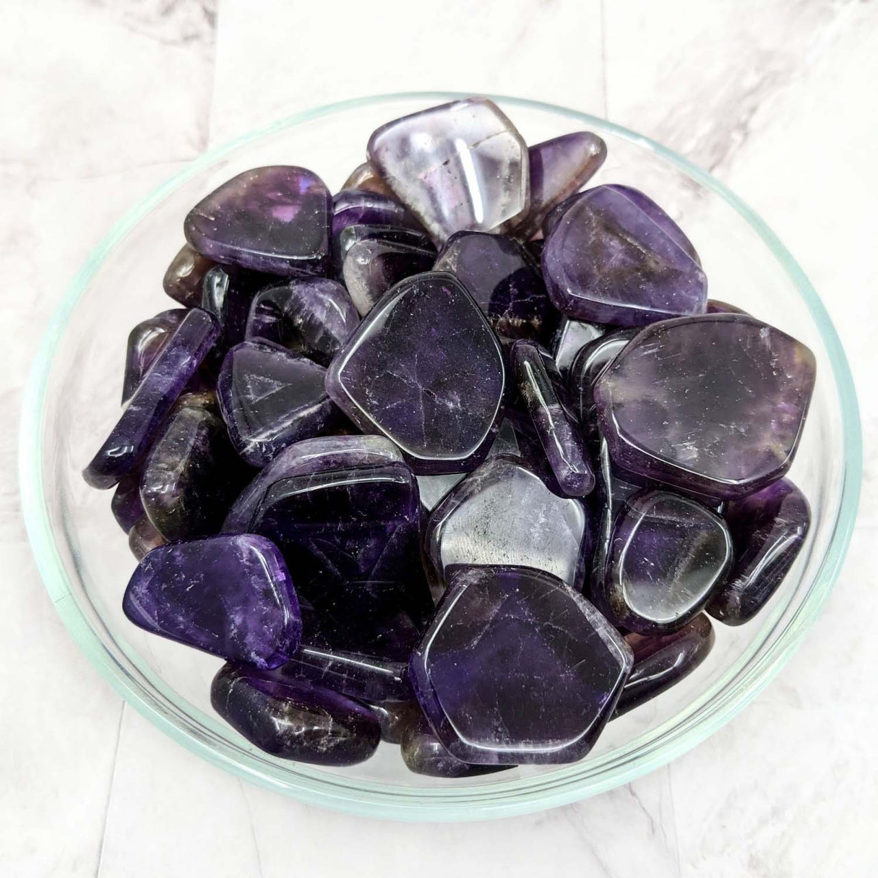 Amethyst Dark Slice Pocket Stone (1-1.5") #LV2295