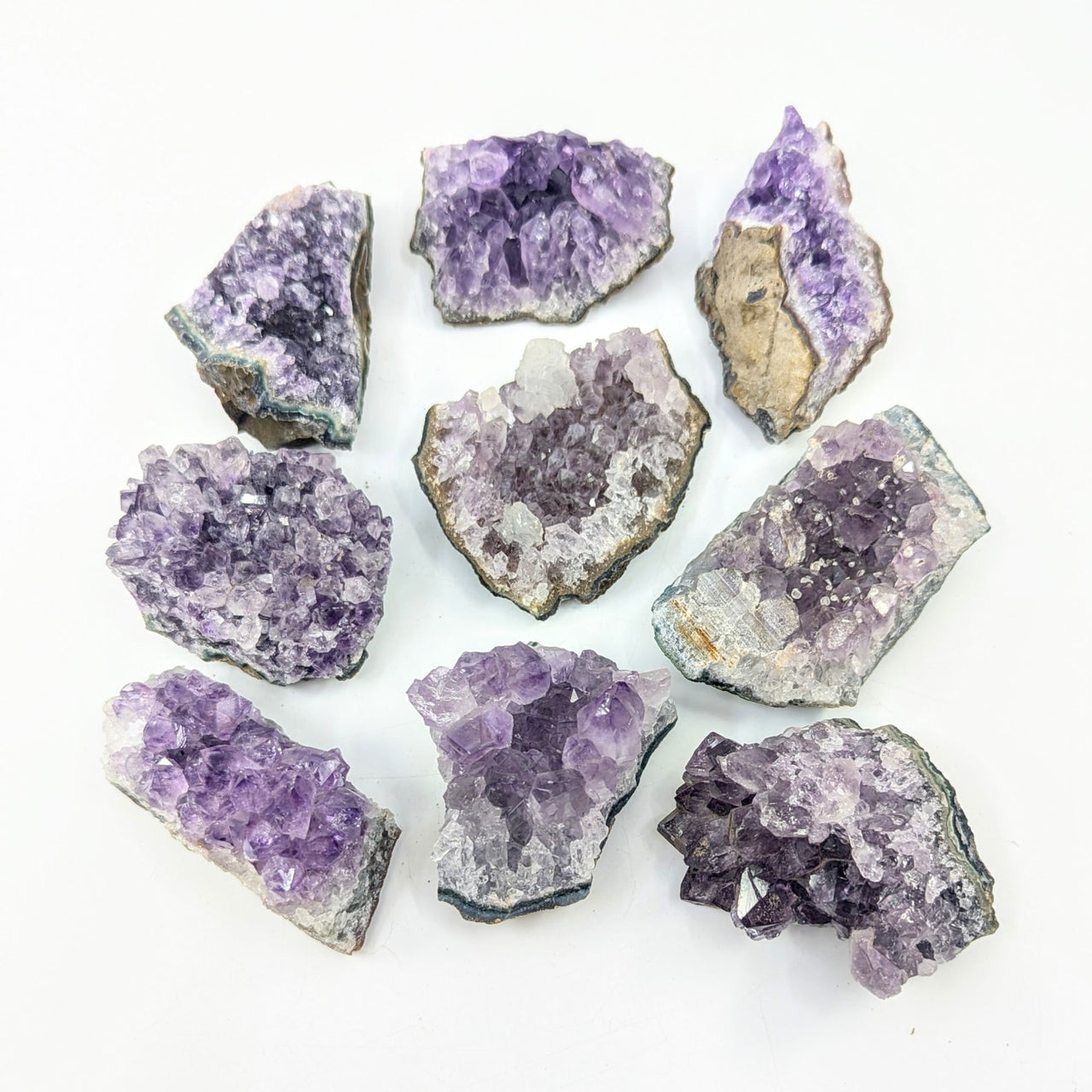 Amethyst geode druzy cluster from Brazil, pick size specimen