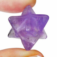 Thumbnail for Amethyst MERKABA 8 Point Star Healing Meditation Grids