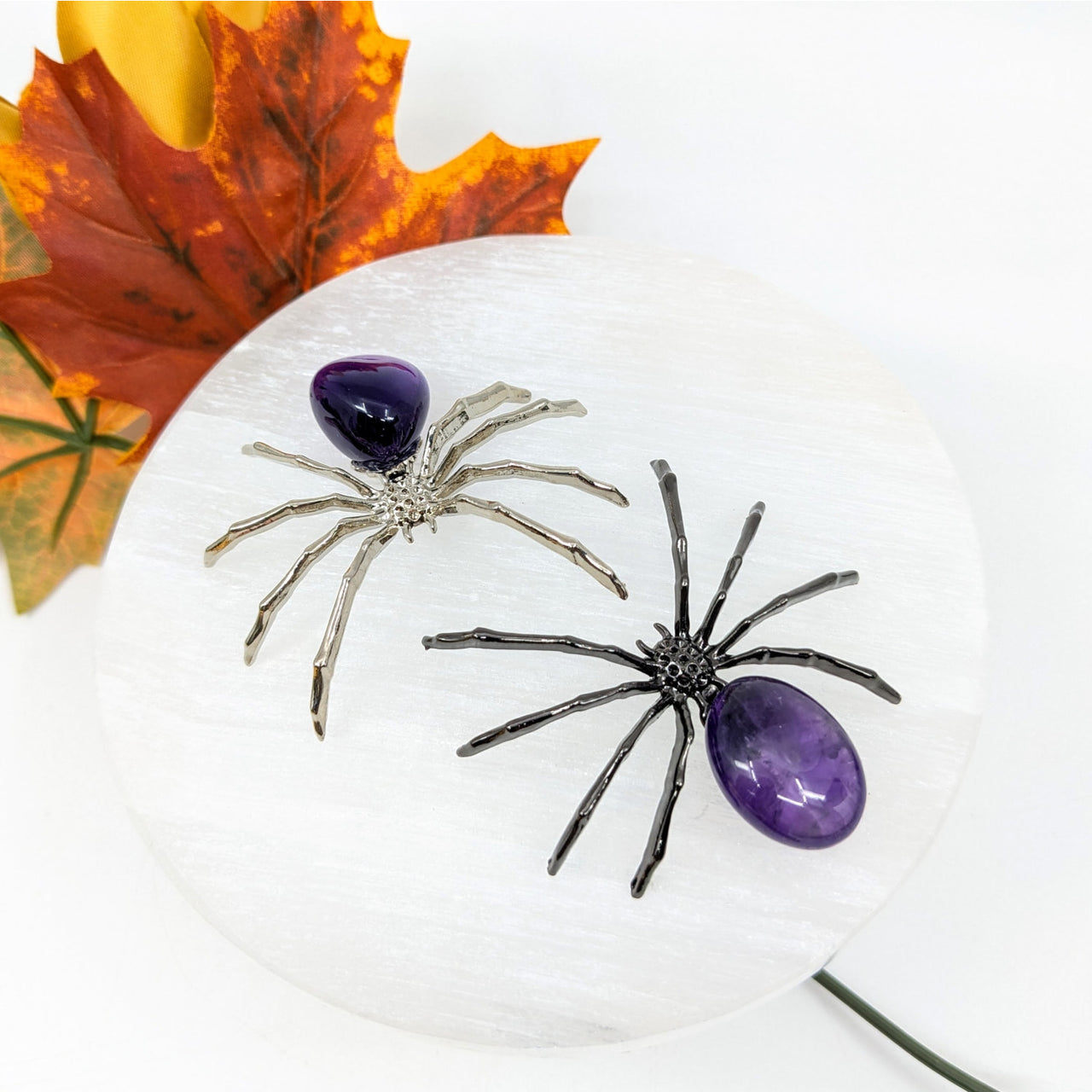 Amethyst & Metal 2’’ Spider #LV6244 - $15