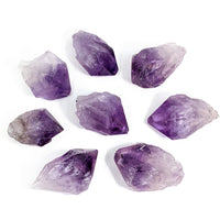 Thumbnail for Amethyst Rough Point Crystals on White Background - Select Size #SK9426