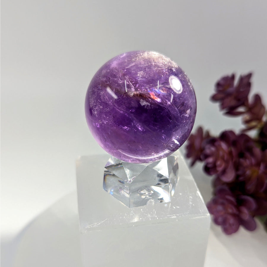 Ametrine 1.5 inch sphere #BC0025 on clear crystal stand