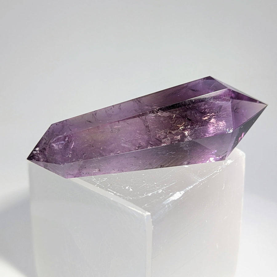 Double-terminated Amethyst Crystal Wand from Ametrine 3 inch DT Wand #LV8823