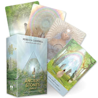 The Ancient Stones Oracle Deck #LV9596 in misty forest box