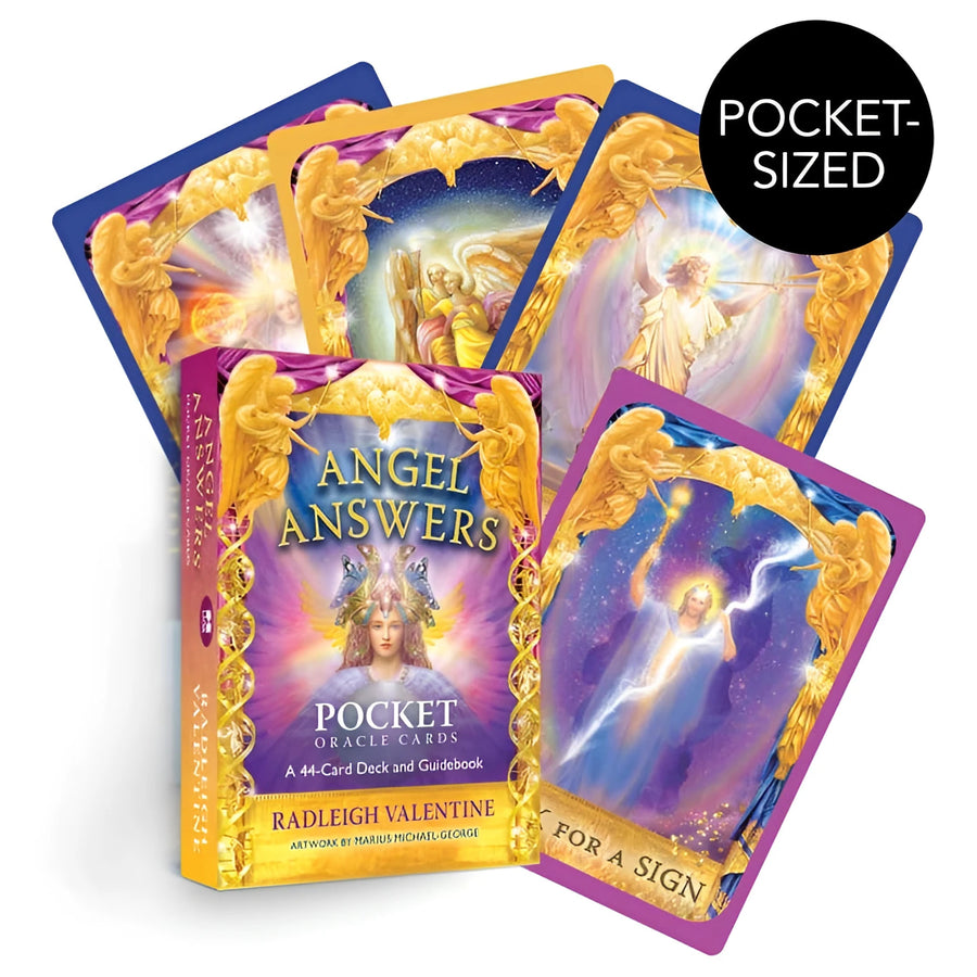 Angel Answers Pocket Oracle Deck with Gemstones – Bliss Crystals