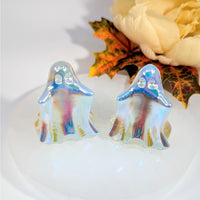Iridescent Angel Aura Opalite 2’’ Ghost Candle Holder #BC0015