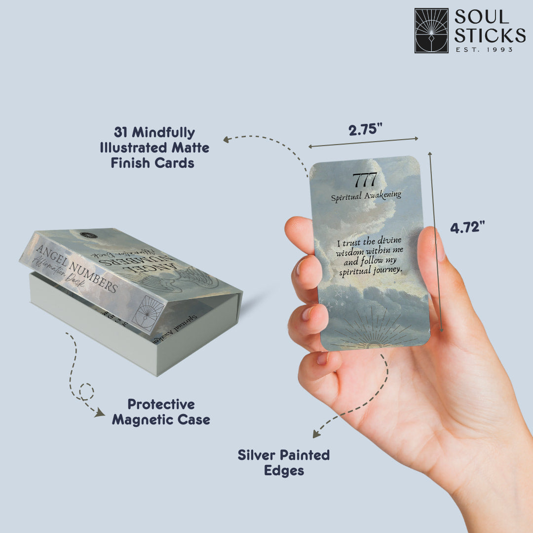 Angel Numbers Affirmations Card Deck #LV9769 - $24.95