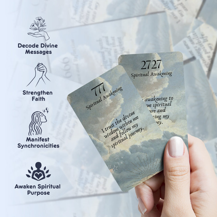 Angel Numbers Affirmations Card Deck #LV9769 - $24.95
