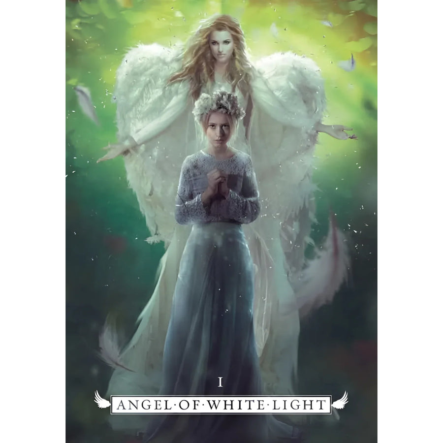 Angel of White Light tarot card from Angel Oracle by Debbie Malone #LV4196