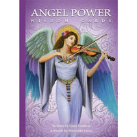 Angel Power Wisdom Cards deck with violin-playing angel