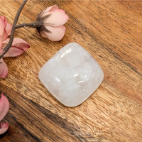 Thumbnail for Polished translucent square-shaped Apophyllite stone for gemstone collection