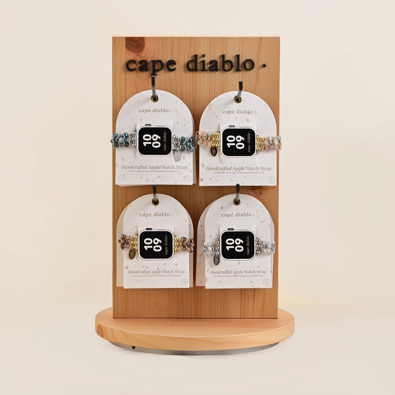 Aquamarine Sapphire Braided Apple Watch Strap #LV9177