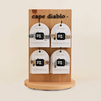 Aquamarine Sapphire Braided Apple Watch Strap #LV9177