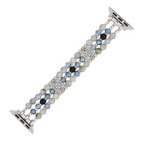 Artisanal Labradorite Indigo Stretch Apple Watch Strap #BC0532