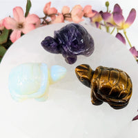 Assorted Crystal 2’’ Turtle Carving #LV9725